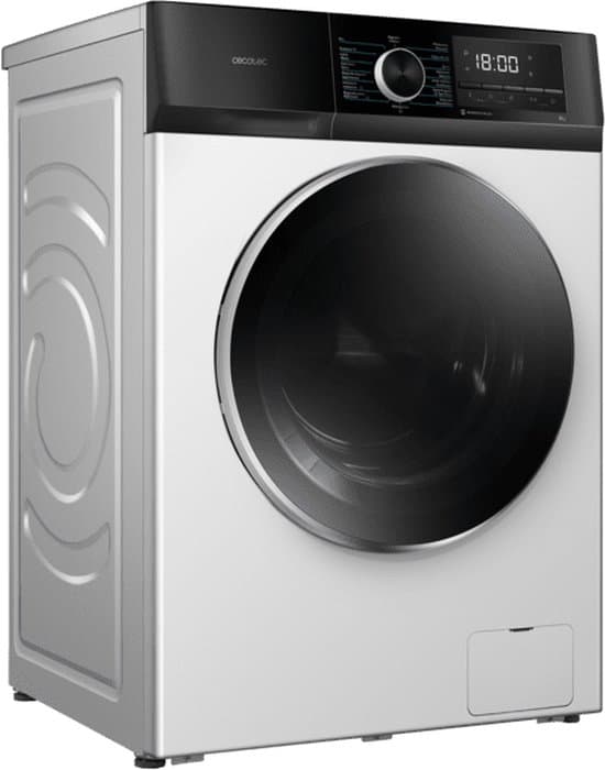 Cecotec 02468 wasmachine Voorlader 9 kg 1400 RPM Wit Duits display