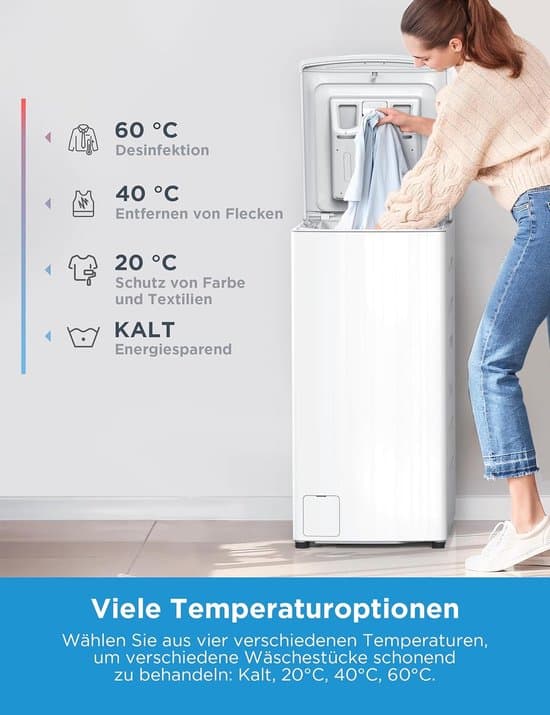 Midea Wasmachine voor voorlader, MF10ET60B, 6 kg, A, 1200 omw/min, Duits display