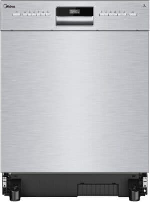 Midea Vaatwasseronderbouw MDWEU1435XSS-W, 14 couverts, vaatwasser 60 cm deels geïntegreerd met wifi