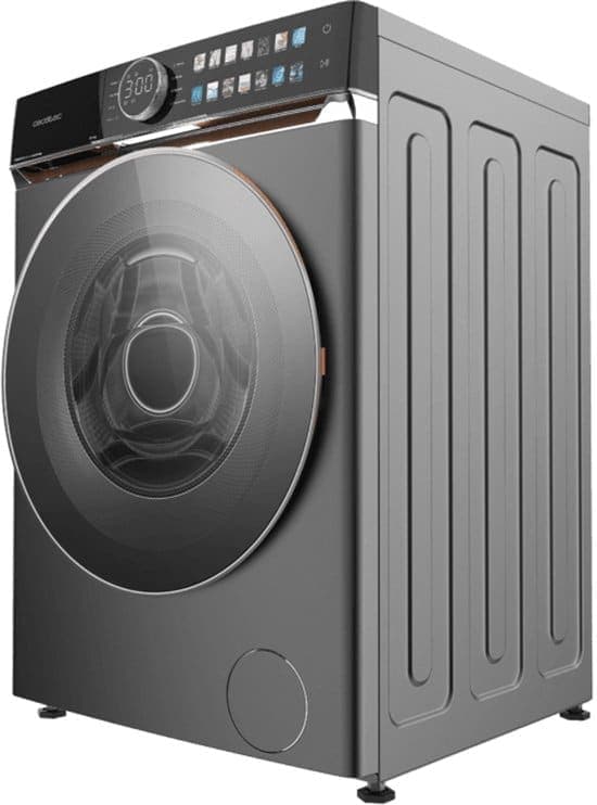 Cecotec Bolero DressCode 12980 Direct Drive wasmachine Voorlader 12 kg 1400 RPM Staal Engels Display