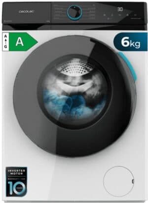 Cecotec Bolero DressCode 6160 wasmachine Voorlader 6 kg 1200 RPM Wit- Duits display