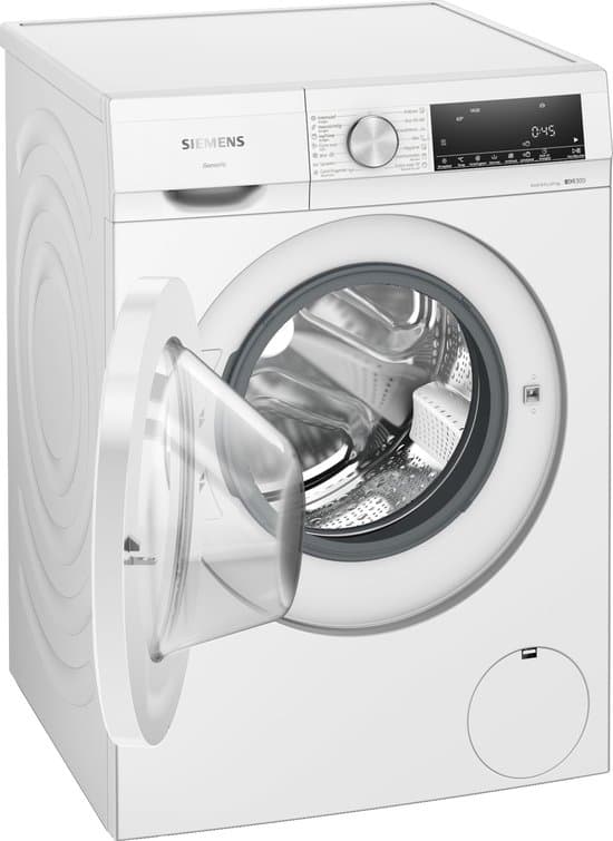 Siemens WN34A100NL – iQ300 – Was-droogcombinatie – iQ300 – 8/5 kg – 1400 rpm – Wash&Dry 45/60: snel en efficiënt wassen en drogen in slechts 45 of 60 minuten – autoDry: zacht, gecontroleerd en energiezuinig drogen –