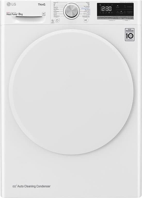 LG | RH80V5AV0N – Warmtepomdroger – 8 kg