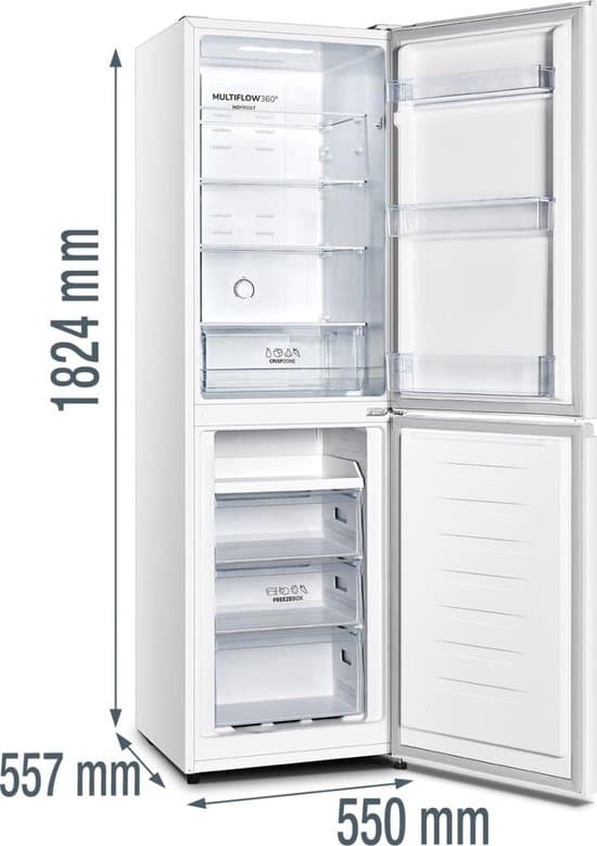Gorenje NRK418ECW4 koel-vriescombinatie | Wit | Nofrost