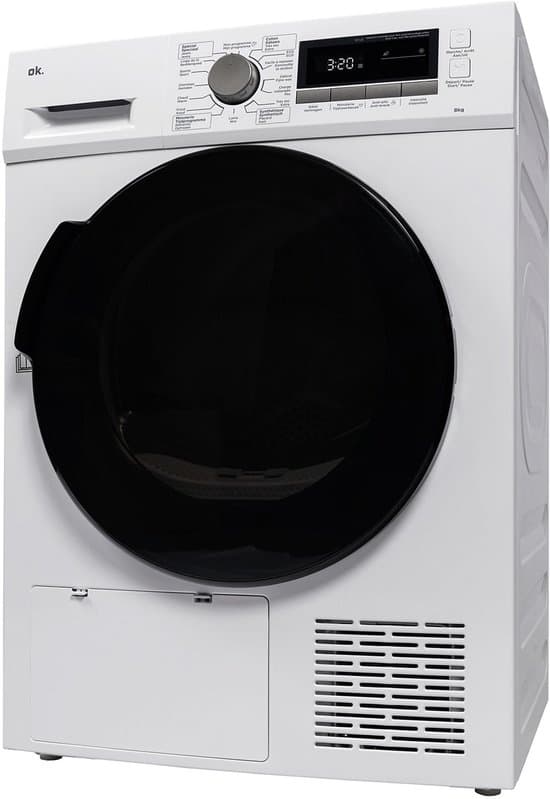 OK. OTD 8346 D – Warmtepompdroger – 8 kg – 65 dB – Energielabel D