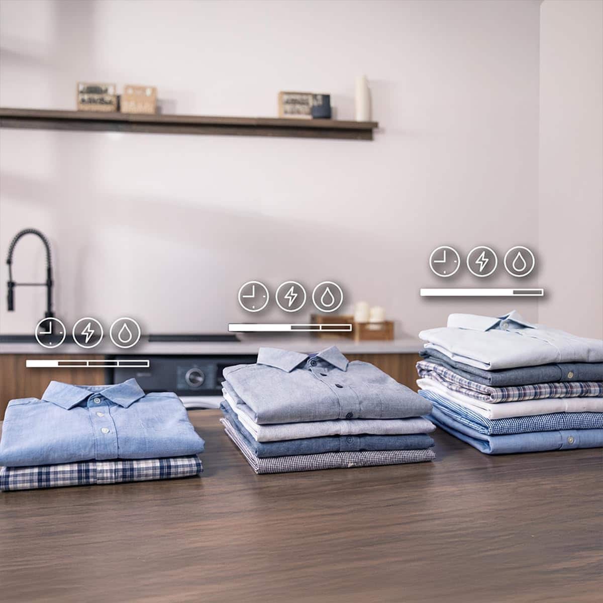 Cecotec Bolero Was-droogcombinatie 10-6kg Voorlader Wasdroger 106950 Duits display