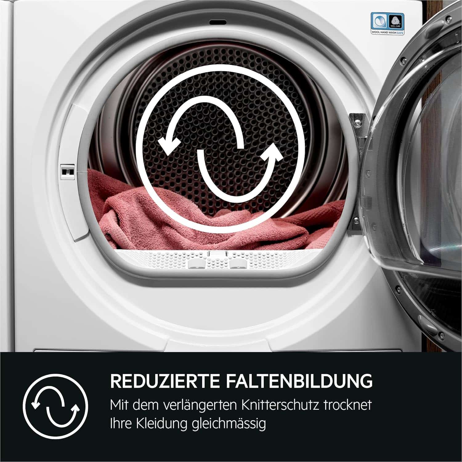 AEG TR8AMZ68 Warmtepompdroger 8 kg, serie 8000 AbsoluteCare – wol- en zijdedroging, C, Duits display