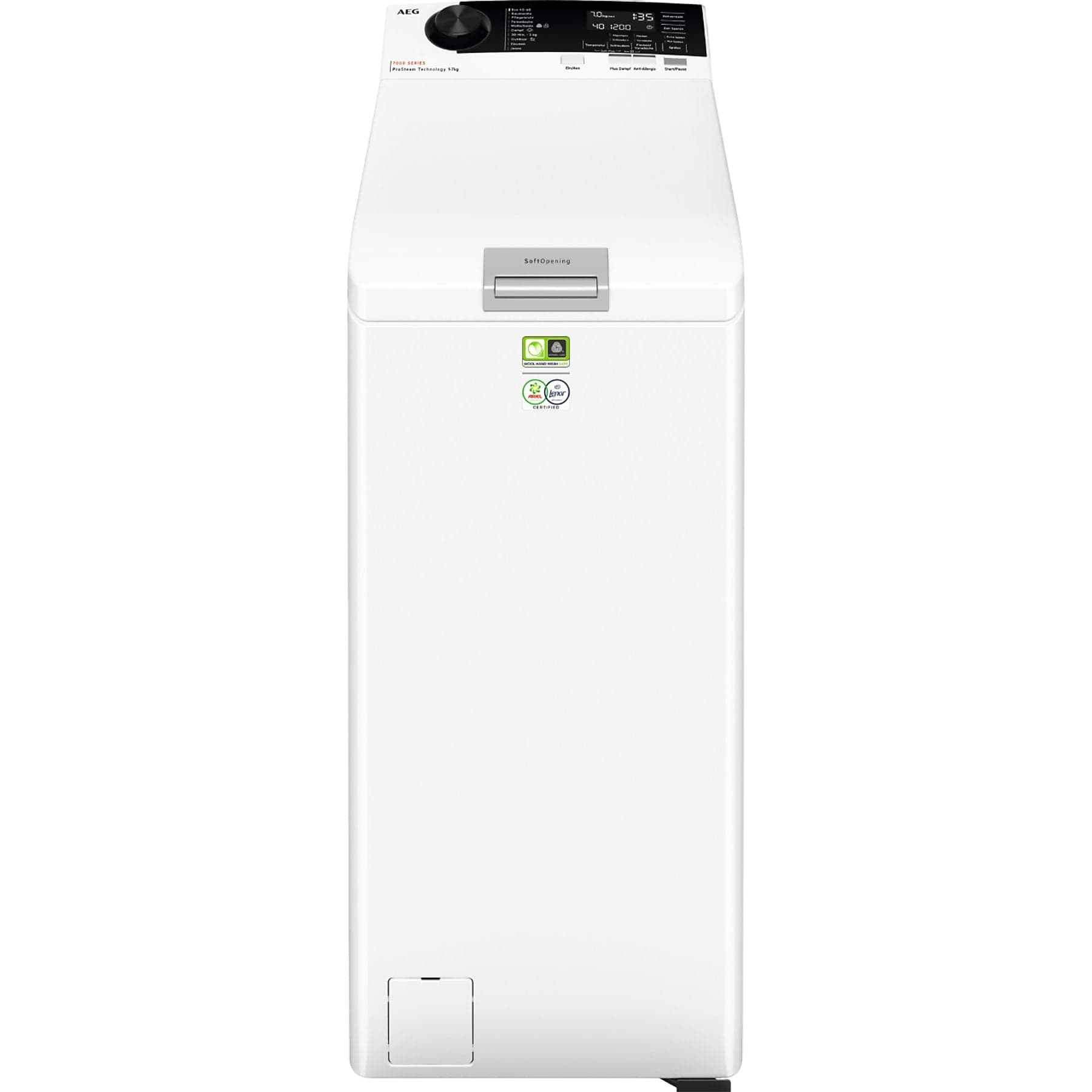 AEG Series 7000 LTR7A71370 wasmachine Bovenlader 7 kg 1300 RPM Wit Duits display