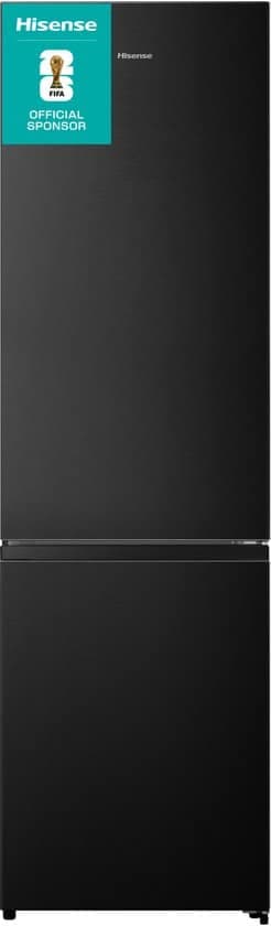 Hisense RB440N4AFA, Koelkast met A Energielabel – Koel-vriescombinatie – No Frost – Zwart- Multi-Air Flow – Fast Freeze – 35dB (A) -Inverter Compressor – 336 Liter