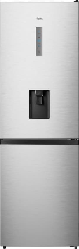 ETNA KCV286WRVS- Vrijstaande Koel-vriescombinatie – 186 cm – RVS – Waterdispenser – No Frost