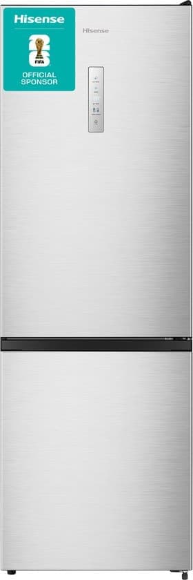 Hisense RB372N4CCD – Vrijstaande koel-vriescombinatie – 178 cm hoog – 292 liter – Energielabel D – Geluidsniveau 36 dB – LED Display – SuperCool – FastFreeze – Deuralarm – Interverter Compressor