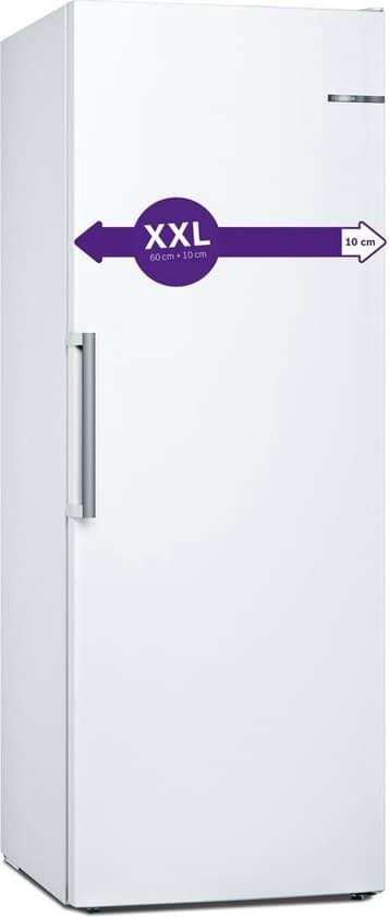Bosch GSN58AWCV – Serie 6 – 191 x 70 – Vrijstaande Vriezer – Vrieskast – No Frost – Nooit meer ontdooien – Wit – Energielabel C
