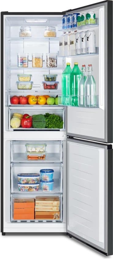 Hisense RB390N4BFC – Koel-vriescombinatie – 300 liter – No Frost – Inverter Compressor – Zwart – Energieklasse C – 35 dB – Super Cool & FastFreeze