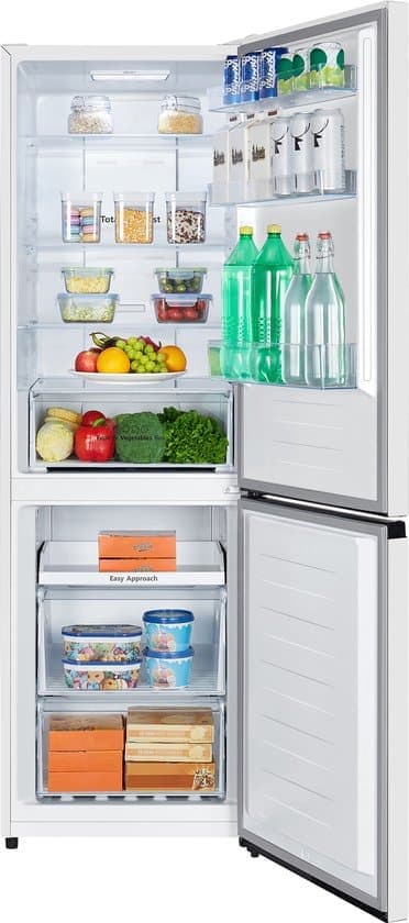 Hisense RB390N4BWC – Koel-vriescombinatie – 304 liter – No Frost – Inverter Compressor – Wit – Energieklasse C – 35 dB – Super Cool & FastFreeze