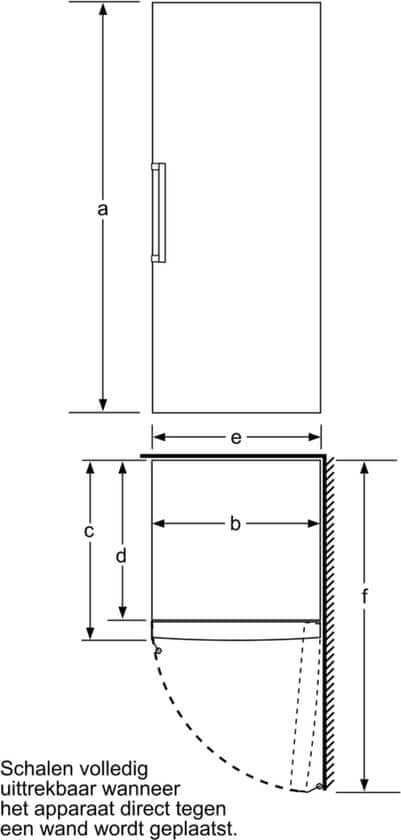 Bosch GSN58DWDV – Serie 6 – 191 x 70 – Vrijstaande Vriezer – Vrieskast – No Frost – Nooit meer ontdooien – Wit