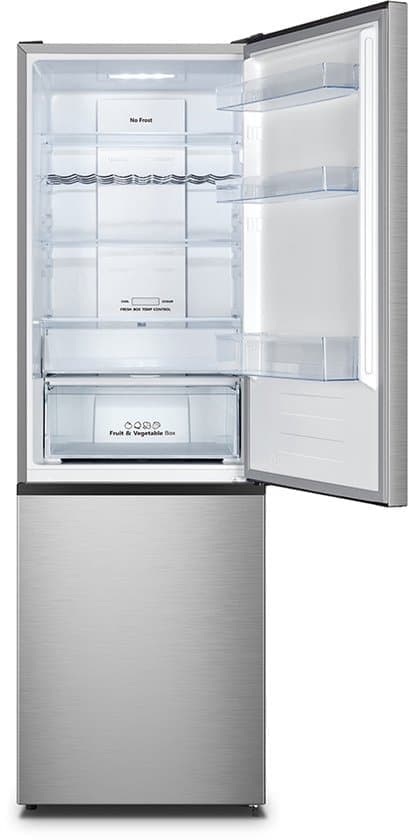 Hisense RB372N4CCD – Vrijstaande koel-vriescombinatie – 178 cm hoog – 292 liter – Energielabel D – Geluidsniveau 36 dB – LED Display – SuperCool – FastFreeze – Deuralarm – Interverter Compressor