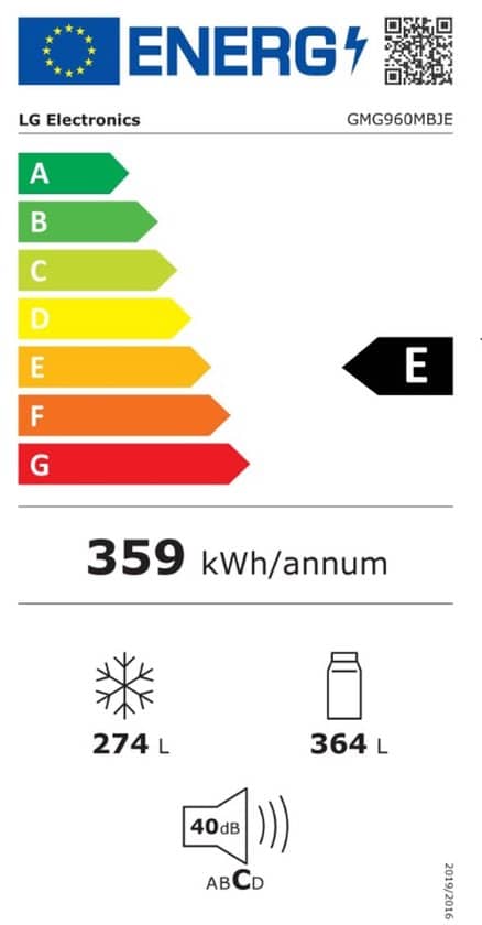 LG GMG960MBJE Amerikaanse Koelkast met InstaView™ Door-in-Door™ 638 L Water- en ijsdispenser met UVnano™ – Total No Frost