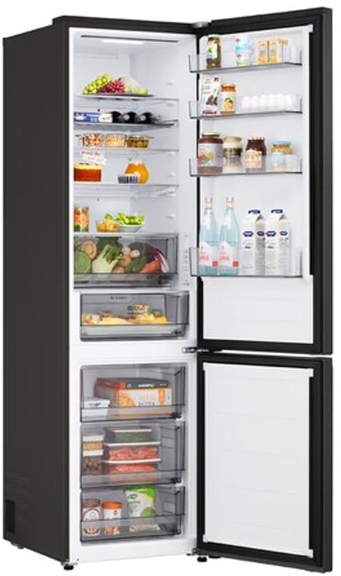 LG – GBBS322CEV- 465L – Koel-vriescombinatie – Essence Zwart Staal- Smart Technology – ThinQ (WiFi)