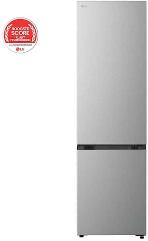 LG GBBS312APY – Koel-vriescombinatie 333L – Zilver – DoorCooling voor gelijkmatige koeling – Zero Clearance voor een naadloze pasvorm – ThinQ bediening – Energieklasse A