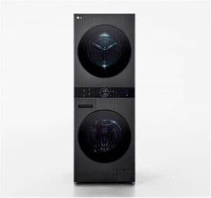 LG WT1210BBF, Vrijstaand, Voorbelading, Condensatie, Zwart, Touch, Links