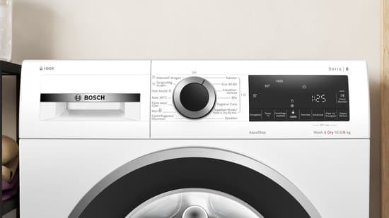 Bosch WNG254A7NL – Serie 6 – Was-droogcombinatie – Wassen en drogen in 1 keer – Extra stil – 10.5/6 kg – 1400 rpm – Automatisch doseren – Met stoom