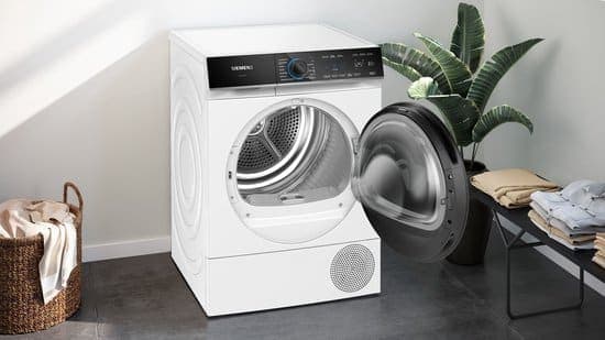 Siemens WQ46B6CSNL – iQ700 – Wasdroger – Warmtepompdroger – 9 kg – Wit – Zelfreinigende condensor blijvend energiezuinig – Zeer stil – Home connect – Energielabel B