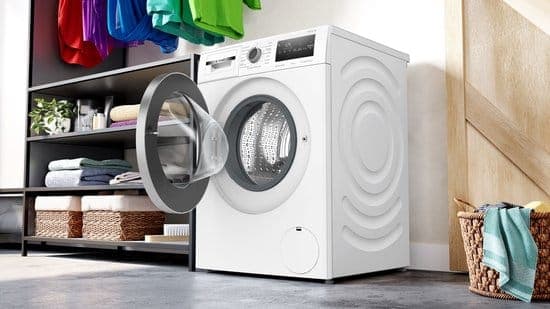 Bosch WAN2827FNL – Serie 4 – Wasmachine met stoom – 1400 rpm – 9kg – Energielabel A – Iron Assist: vermindert kreukels tot 50% – Bespaar water met ActiveWater Plus