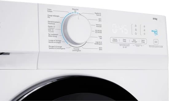 Koenic Was-droogcombinatie KWDR 8646 A – Wit