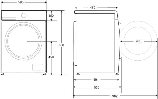 OK. OWM 8126 – Wasmachine Voorlader – 8 kg – 1400 rpm – 76 dB