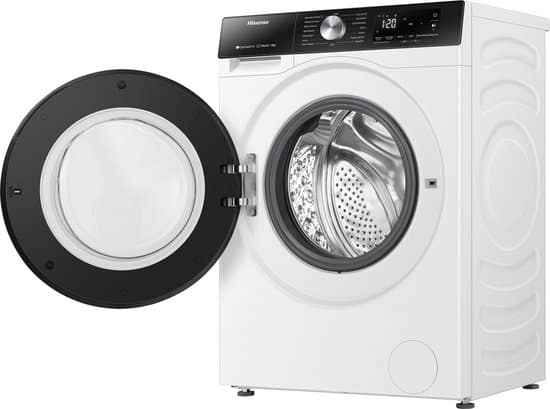 Hisense 3S Serie WF3S8043BW3/BLX – Wasmachine met Energielabel A -30% – 8kg – 72dB (A) – Steam Wash -1400 toeren – Power Wash 49′ – ConnectLife – Inhoud Trommel 54 Liter