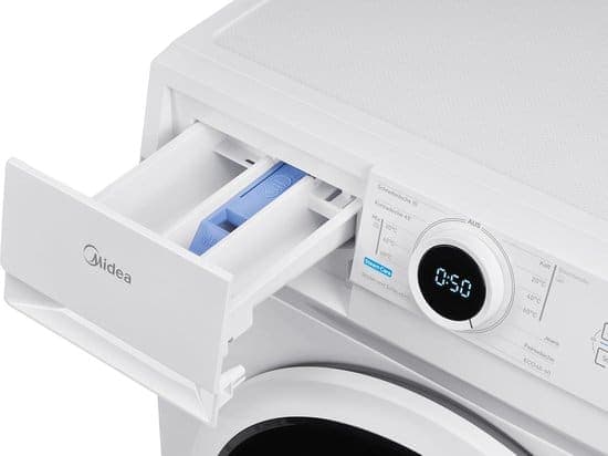 Midea MF10EW80BA10 Wasmachine, 8 kg, 1400 rpm – Duits Display