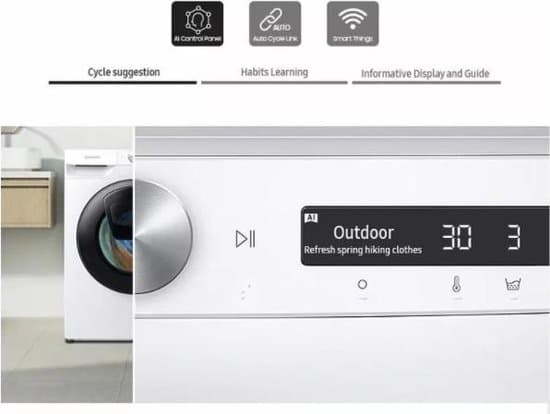 Samsung WW90T554AAT/S2 wasmachine Voorlader 9 kg 1400 RPM Wit