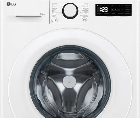 LG F4DR3096N3W – Was-Droog combinatie – 9/6kg – 1400tpm – Steam Turbowash