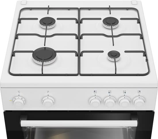 Beko FBM6202WNL – AeroPerfect – Gasfornuis met elektrische oven – 66 liter