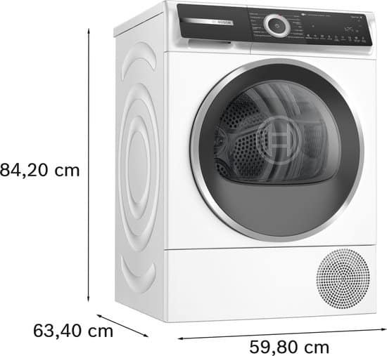 Bosch WQH245B5NL – Serie 6 – Warmtepompdroger – Wasdroger – 9 kg – Blijvend energiezuinig door Zelfreinigende condensor – Droogt zoals jij wilt met Auto Dry – Home Connect
