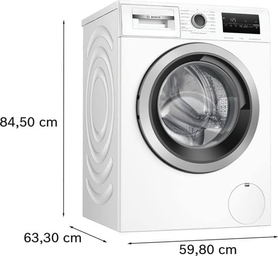 Bosch WAN2827FNL – Serie 4 – Wasmachine met stoom – 1400 rpm – 9kg – Energielabel A – Iron Assist: vermindert kreukels tot 50% – Bespaar water met ActiveWater Plus