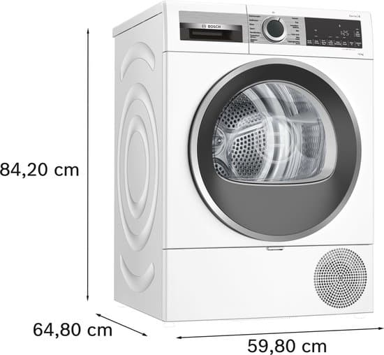 Bosch WQG233DLNL Serie 6 – Warmtepompdroger – Wasdroger – Extra stil- 8 kg – Auto Dry: droogt automatisch tot de exacte droogtegraad die je wilt – Easy Clean Filter: efficiënt drogen met eenvoudig onderhoud
