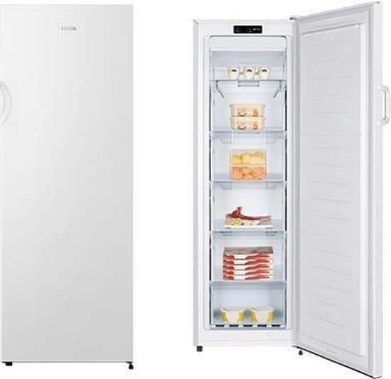 ETNA VV6169NWIT – Vrijstaande vriezer – No-Frost – 169 cm hoog – Wit – Energielabel E – Geschikt voor schuur tot -15°C – FastFreeze – 5 lades + opbergvak