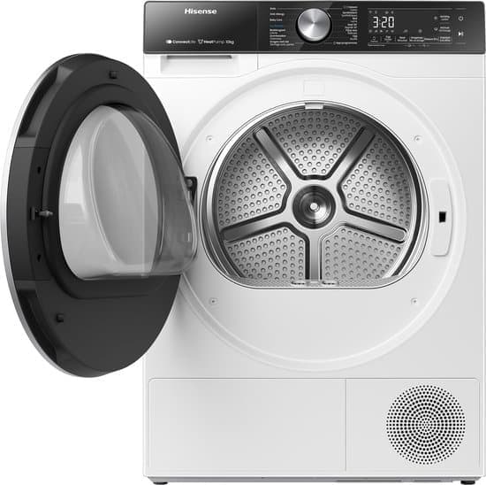 Hisense 5S Serie DH5S102BW – Wasdroger met Energielabel C – Warmtepompdroger – 10kg – ConnectLife – Basket Dry