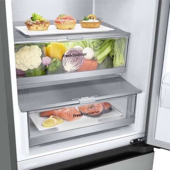 LG Koel-vriescombinatie GBV7280AMB – 387 liter – Zilver