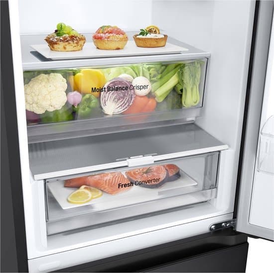 LG GBV3100AEP – Koel- en vriescombinatie – 344 l – Energielabel A – Zwart