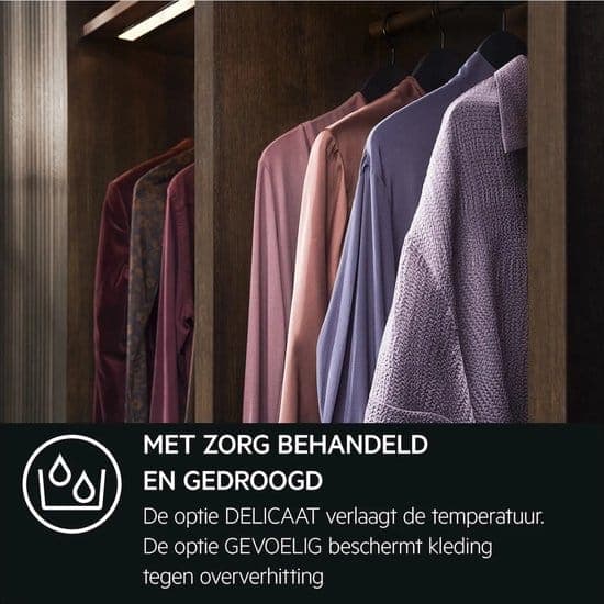 AEG TR738AT4B 7000 serie SensiDry – Wasdroger Warmtepompdroger – 8 kg