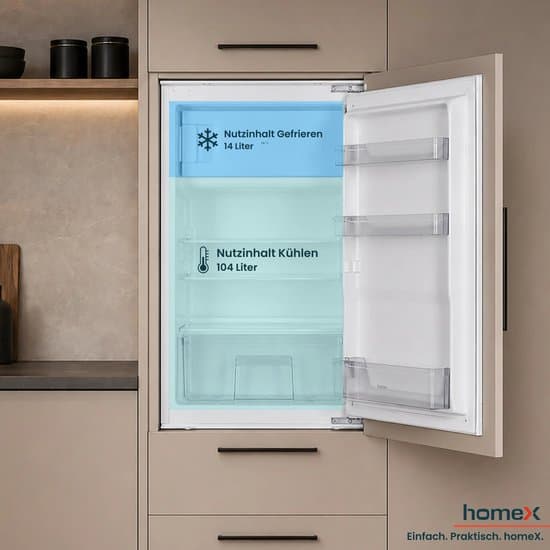 HOMEX CFB1181E Inbouwkoelkast (E, 89,0 cm hoog, wit)
