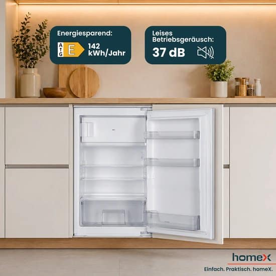 HOMEX CFB1181E Inbouwkoelkast (E, 89,0 cm hoog, wit)