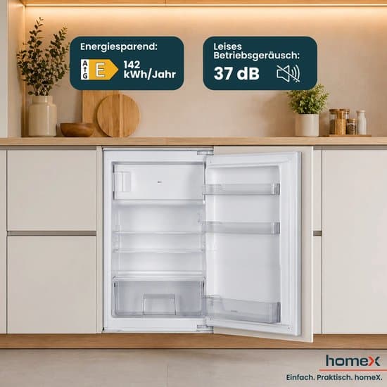 HOMEX CFB1181E Inbouwkoelkast (E, 89,0 cm hoog, wit)