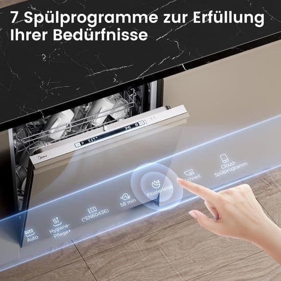 Midea SV 5.14K14C Vaatwasser, volledig geïntegreerd, 60 cm, 14 couverts