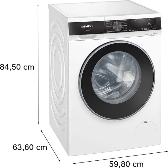 Siemens WG44G2ZWNL – iQ500 – Wasmachine met stoom – 1400 rpm – smartFinish: vermindert kreukels tot 50% – speedPack L: verkort wasprogramma’s met varioSpeed – Energielabel A