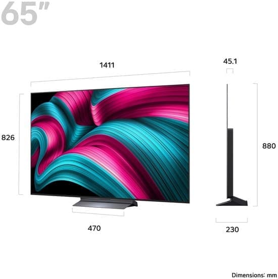 LG C5 OLED65C54LA – 65 inch – 4K OLED Evo – 2025 – Smart TV