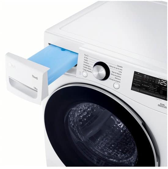 LG RH18U8AVCW warmtepompdroger 18 kg met Dual Inverter Heat Pump – AI Dry en Sensor Dry voor energiezuinig en gelijkmatig drogen – Auto Cleaning Condenser en EcoHybrid. ThinQ slimme bediening. Energieklasse A+++