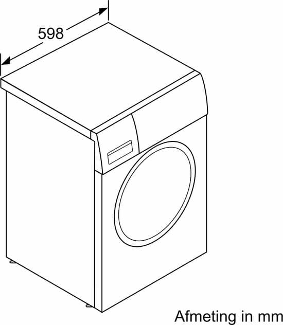 Bosch WGG244ZANL – Serie 6 – Wasmachine met stoom – 1400 rpm – Energielabel A – Iron Assist: vermindert kreukels tot 50% – Bespaar water met ActiveWater Plus